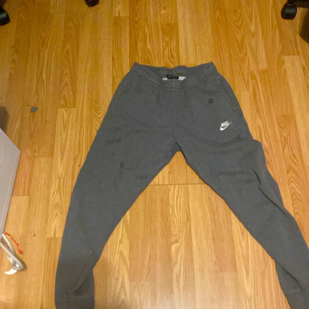 Grey Nike sweatpants